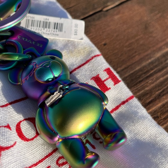 🐻COACH BEAR🐻  💚RARE💙 NEW - Picture 5 of 8